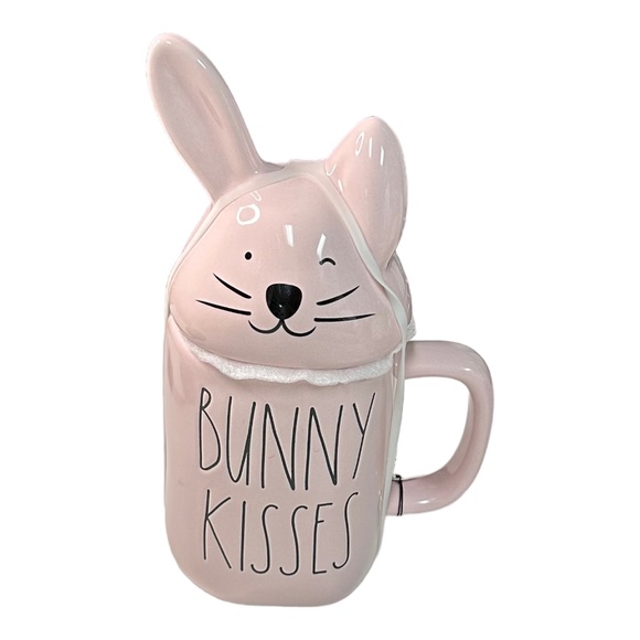 Rae Dunn "BUNNY KISSES" Figural Coffee Mug - Picture 1 of 1